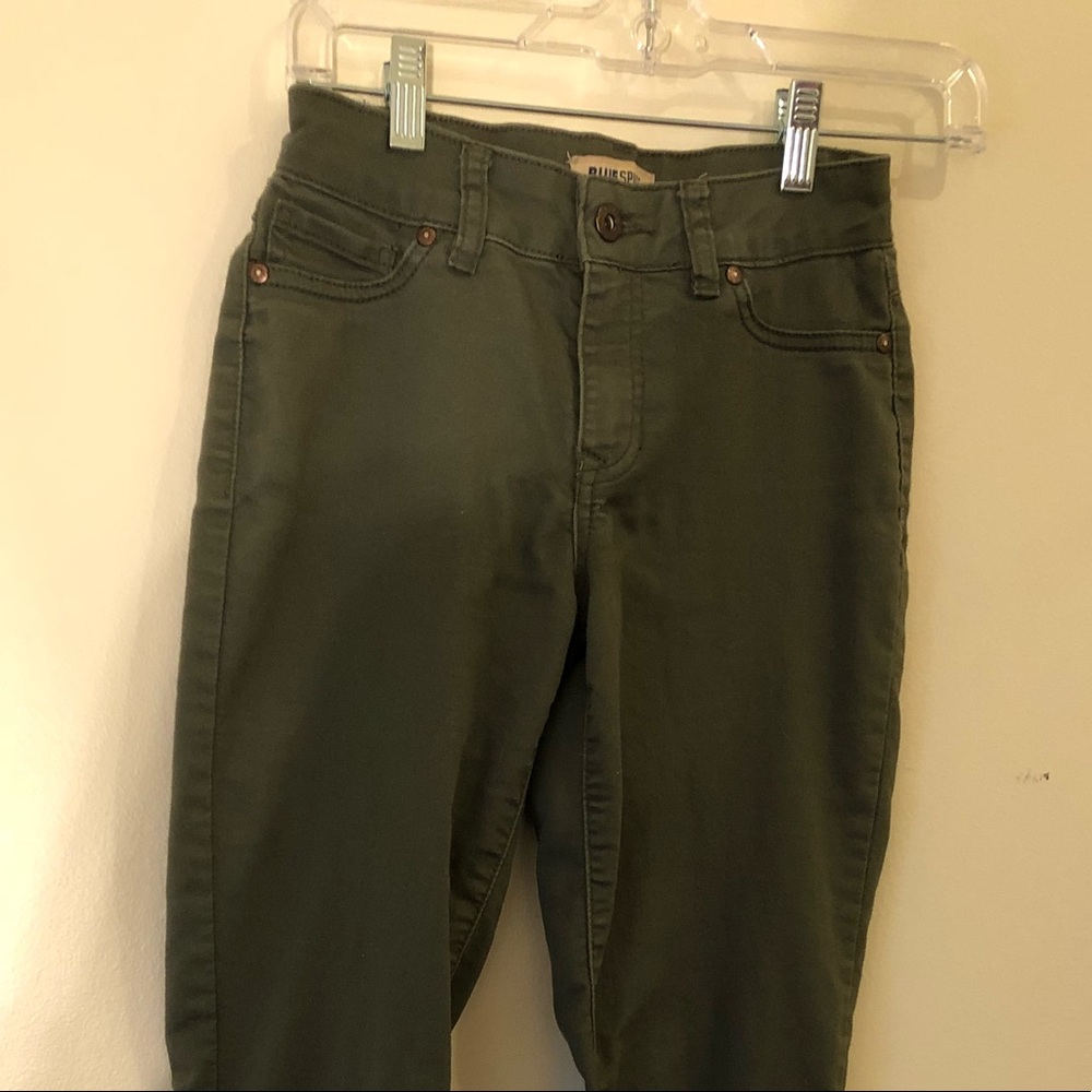 Army green jeans